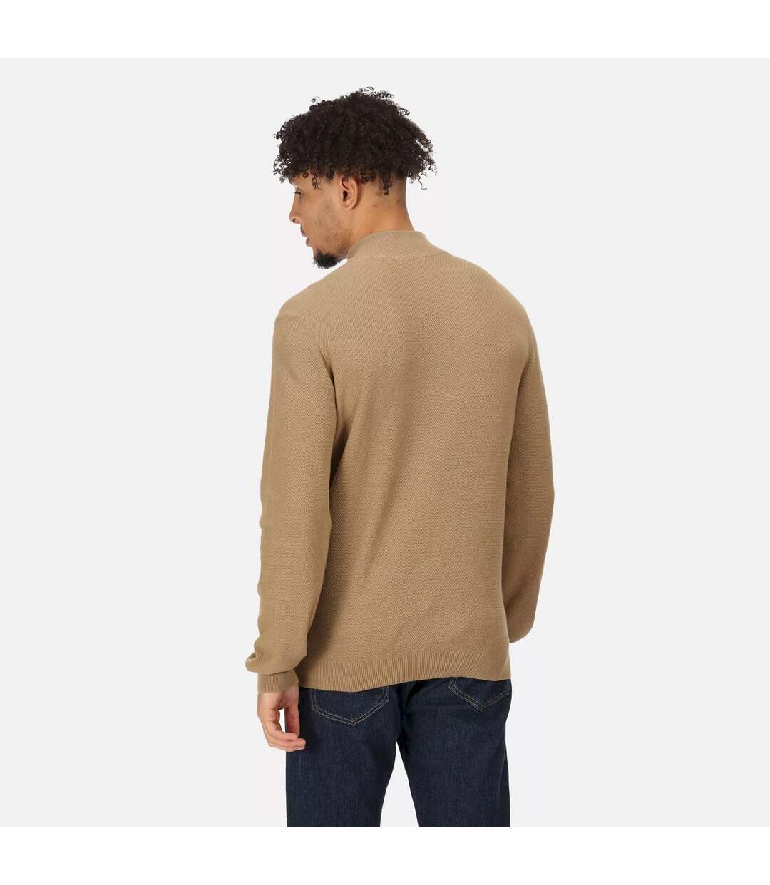 Mens keaton knitted jumper gold sand Regatta-4