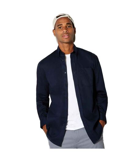 Chemise Manches Longues Premium Homme Bleu Marine Foncé Kustom Kit