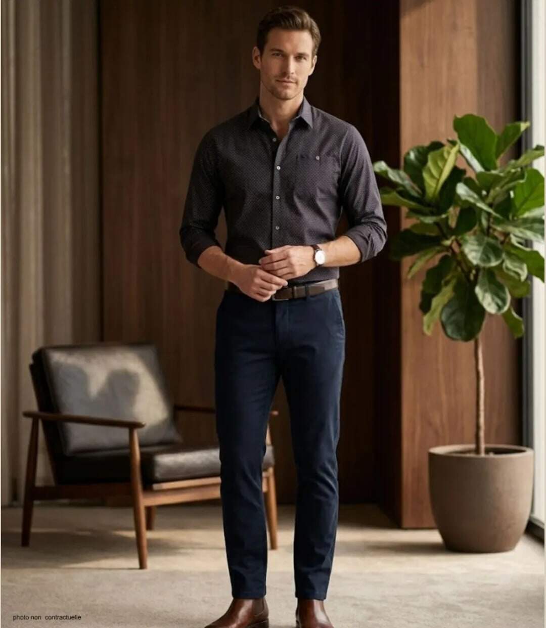 CHALLENGER TOURNI1 - Chemise à carreaux manches longues imprimée pour un look moderne et élégant-5