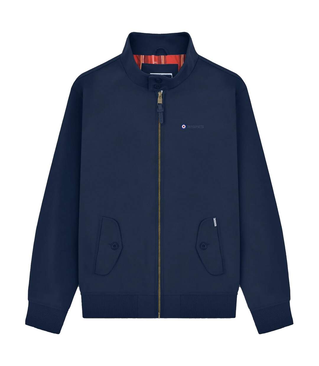 Blouson Harrington Homme Bleu Marine Lambretta-1