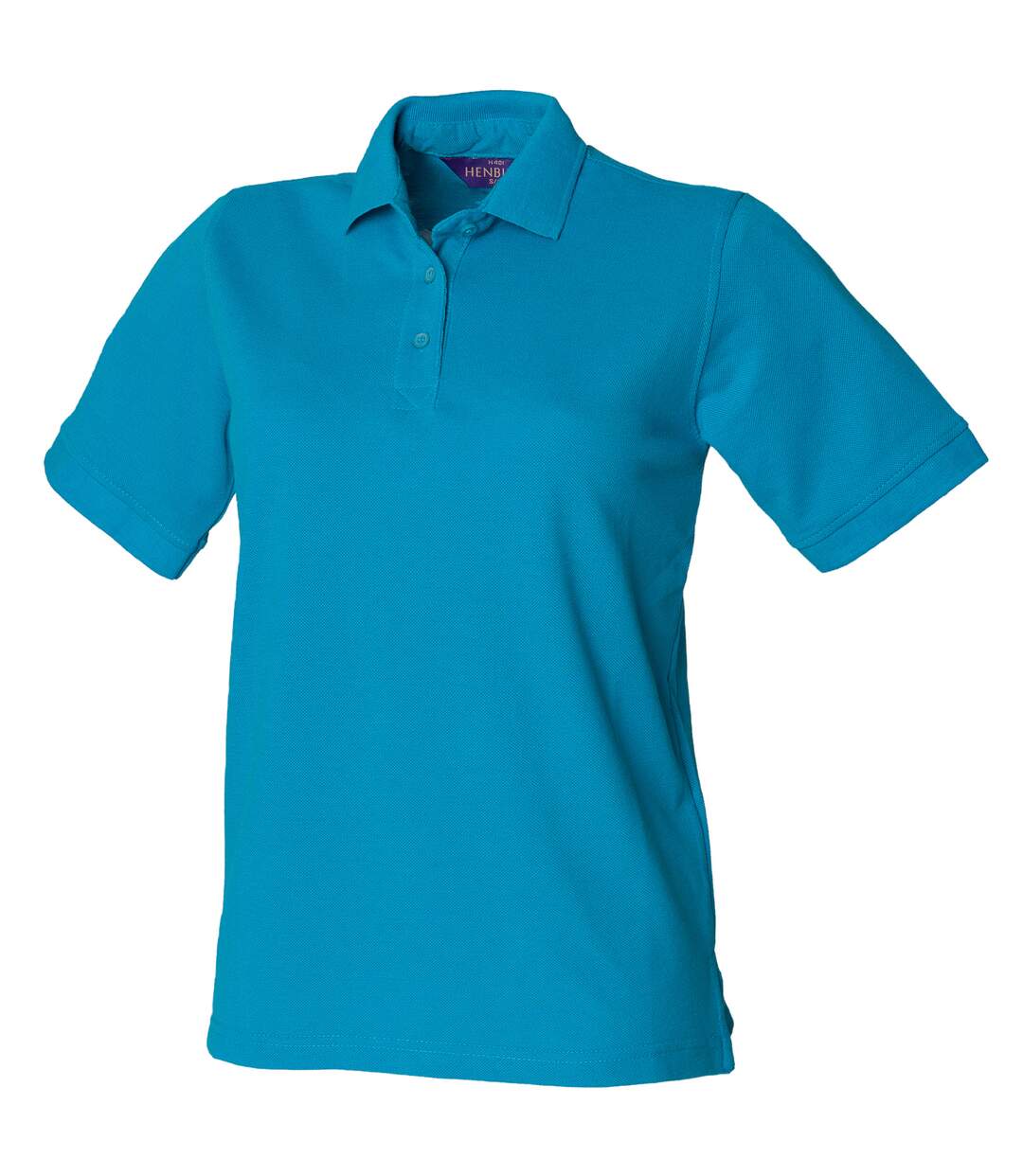 Polo à rétention de forme femme turquoise Henbury