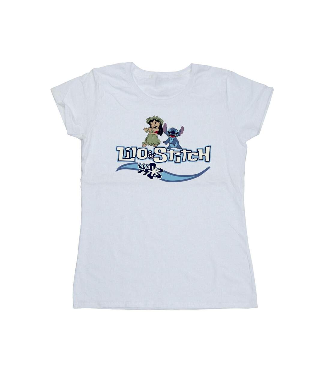 Disney Femme/Les femmes Lilo And Stitch Characters Cotton T-Shirt (Blanc) - UTBI25487-1