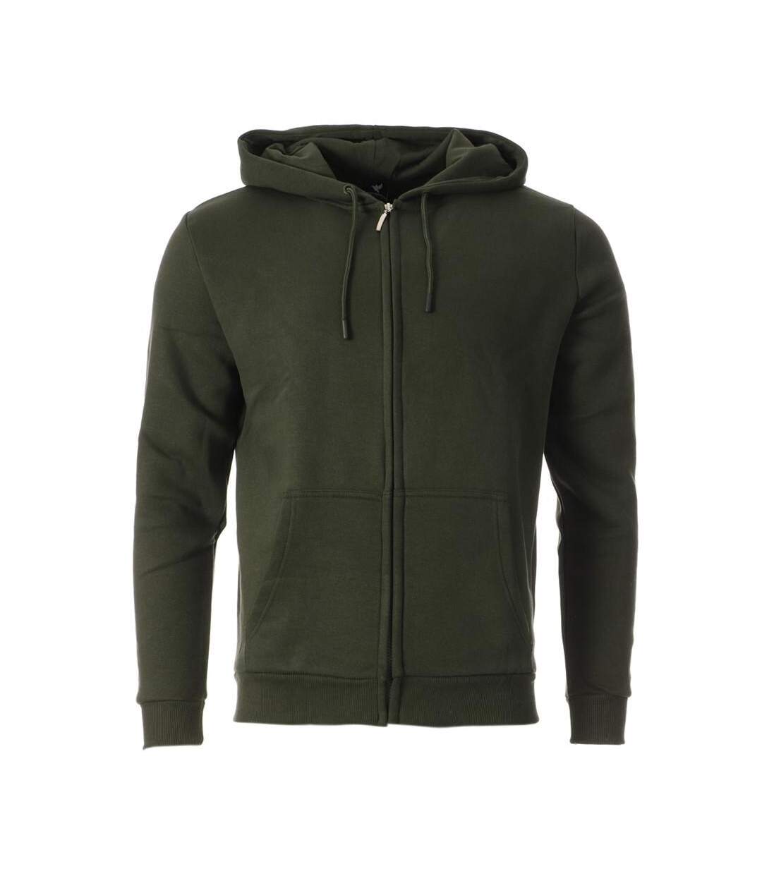 Sweat à zippée vert homme just emporio 520 - s-1