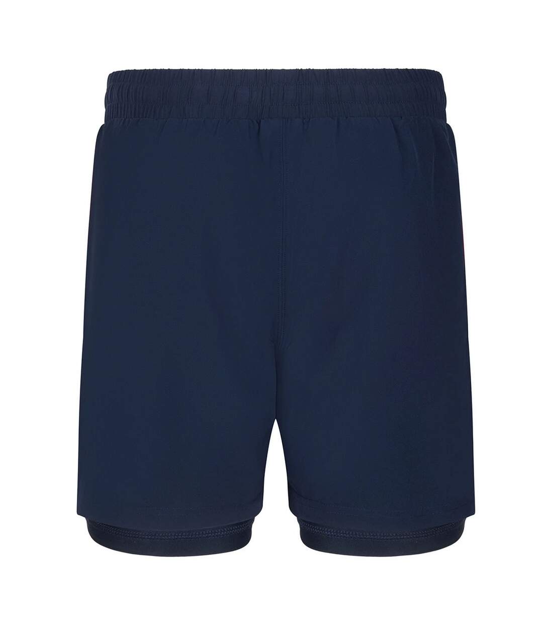Mens Double Layered Shorts Navy Navy Tombo-2