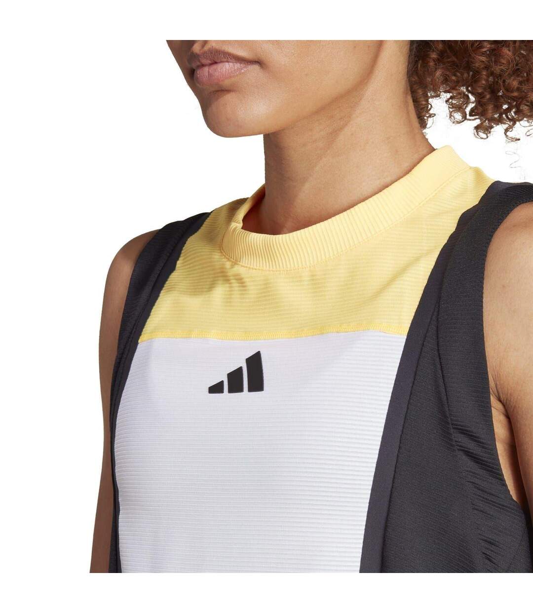 Débardeur Sans Manches Femme Blanc Noir Orange Adidas-4
