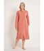Peignoir polaire col montant long 115cm-1