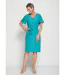 Robe courte droite tissu fluide uni-1