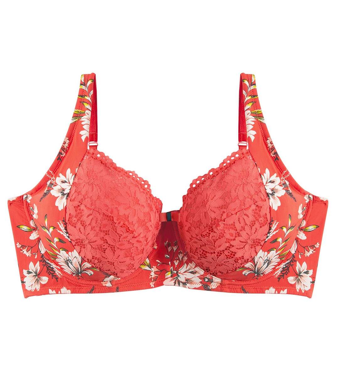 Soutien-gorge grand maintien orange Falbala