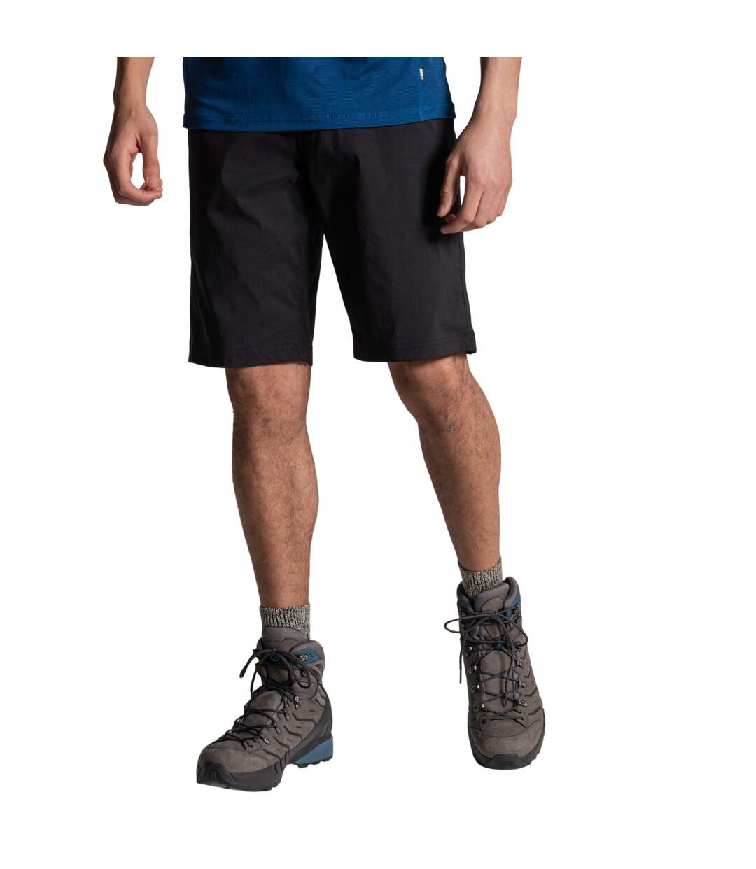 Mens Brisk Pro Casual Shorts Black Craghoppers-1