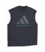 Unisex Adult Adi Cotton Basketball Tank Top Navy Adidas-2