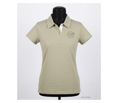 Polo MAYFLOWER LEONOR3 beige en maille piquée : le chic intemporel