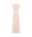 Maxi robe plissée en dentelle femme naturel Little Mistress