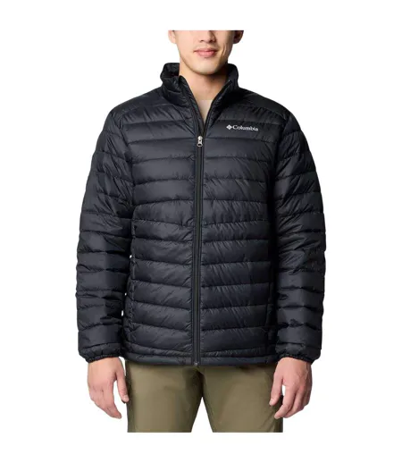 Mens Fosters Patterned Insulated Insulated Puffer Jacket Black Columbia