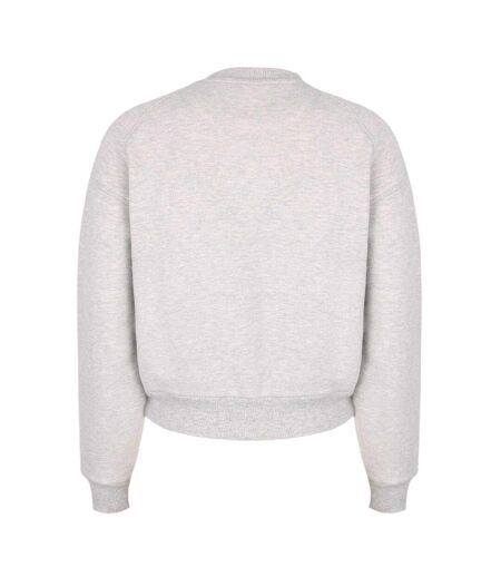 Sweat Motif/style Universitaire Femme Blanc Cassé Chiné Jack Wills