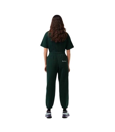 Womens/ladies Fleece Joggers Green Lacoste