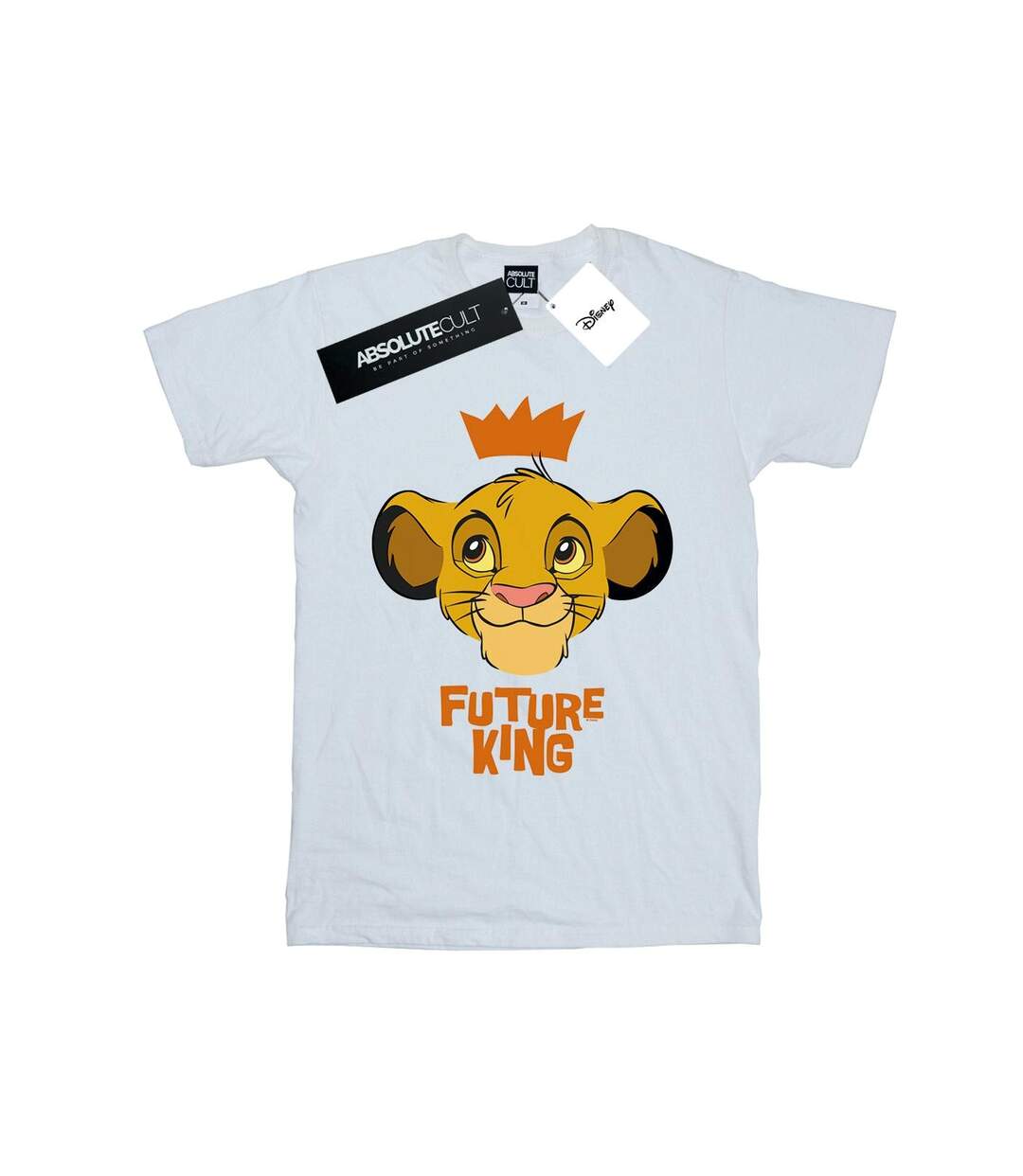 Disney Womens/Ladies The Lion King Simba Future King Cotton Boyfriend T-Shirt (Blanc) - UTBI29370-1