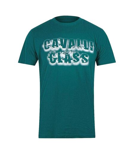 T-shirt Motif Fumée Homme Vert Cavalli Class