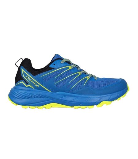 Mens Ortholite Trainers Blue Lime Karrimor