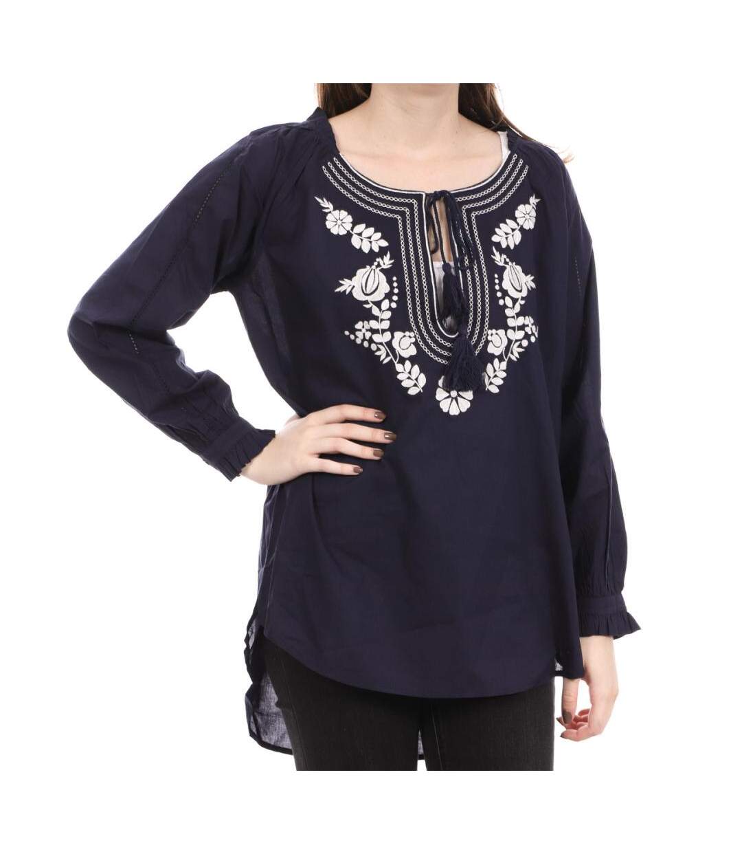 Blouse Bleu Femme Josephin Carmel - S/M-1