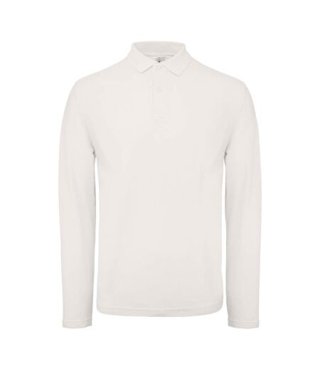 B&C ID.001 Mens Long Sleeve Polo (Pack of 2) (Snow)