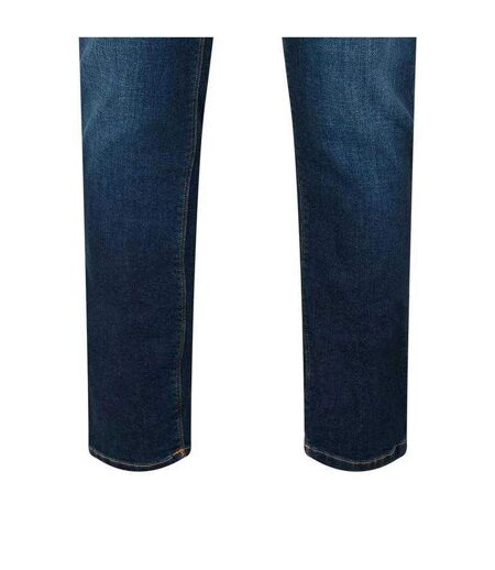 Mens Maine3 Denim Tapered Jeans Navy Boss
