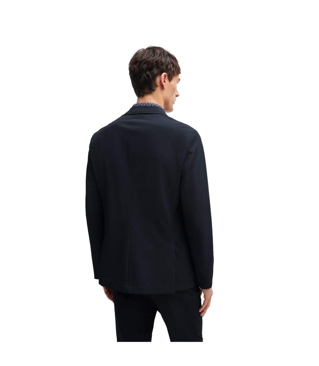 Blazer Motif/style Uni Homme Bleu Foncé Boss-2