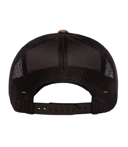 Casquette Trucker Motif/style Camouflage Bois Noir Flexfit