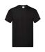Fruit Of The Loom Mens Original Short Sleeve T-Shirt (Black) - UTPC124