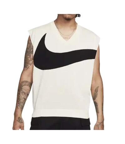 Sweat Noir/Blanc Homme Nike Swoosh - L