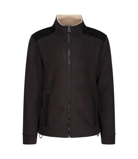 Regatta Mens Faversham Full Zip Fleece Jacket (Black)