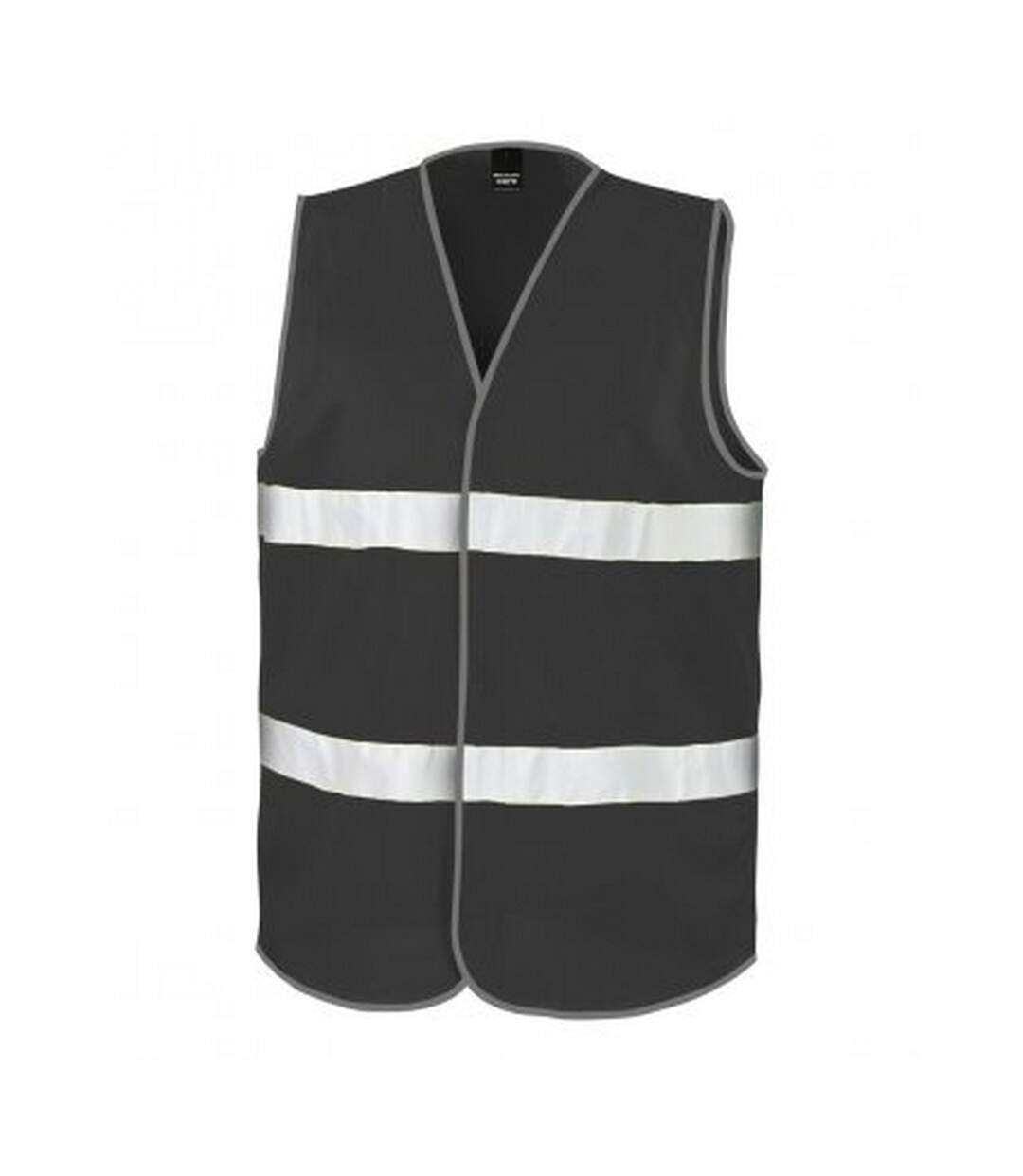 Adults unisex core enhanced vis vest black Result-1