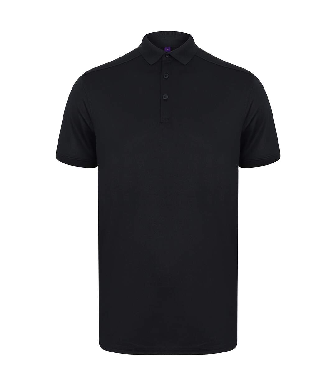 Mens stretch polo shirt navy Henbury