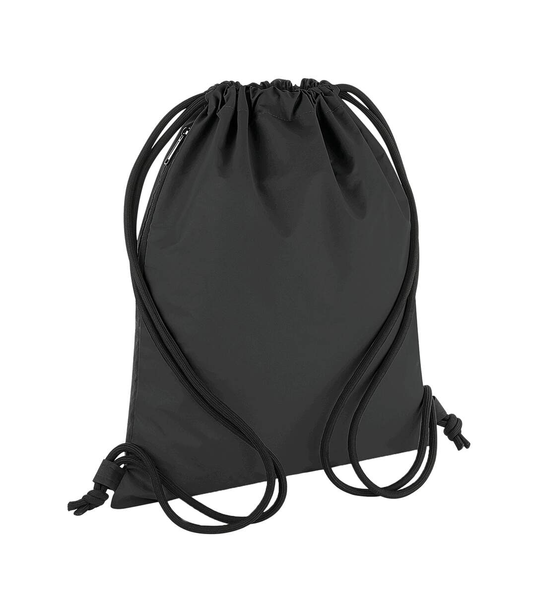 Reflective drawstring bag one size black Bagbase-1
