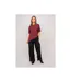 T-shirt oversize asymétrique bordure dentelle FORINEL - Dona X Lisa-4