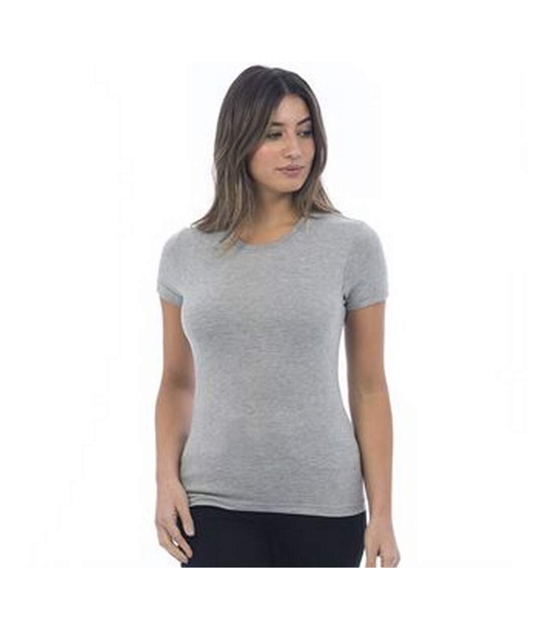 T-shirt femme gris chiné AWDis-2