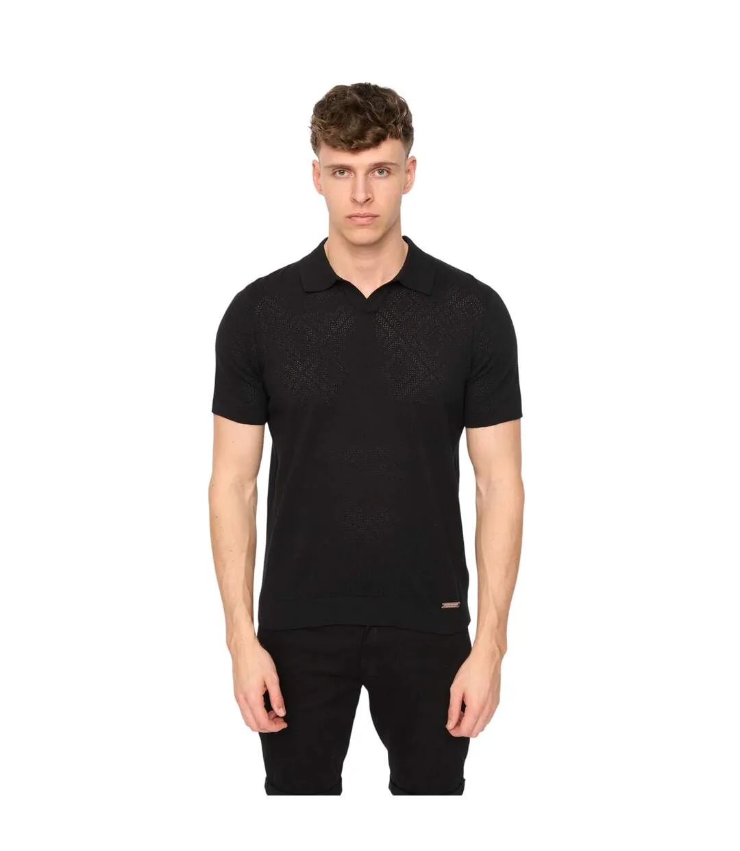 Mens Dedham Polo Shirt Black Duck And Cover-2