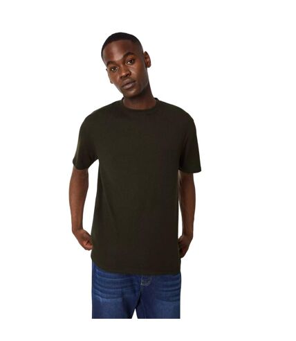 Mens waffle oversized t-shirt khaki Burton