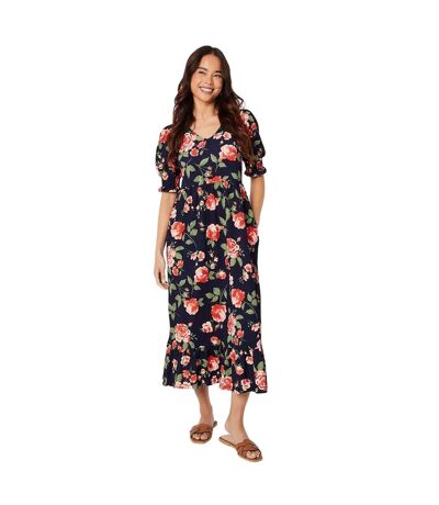 Robe mi-longue femme bleu marine Dorothy Perkins