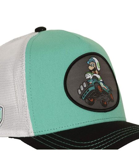 Casquette trucker premium avec filet et patch Mario Kart Luigi Capslab