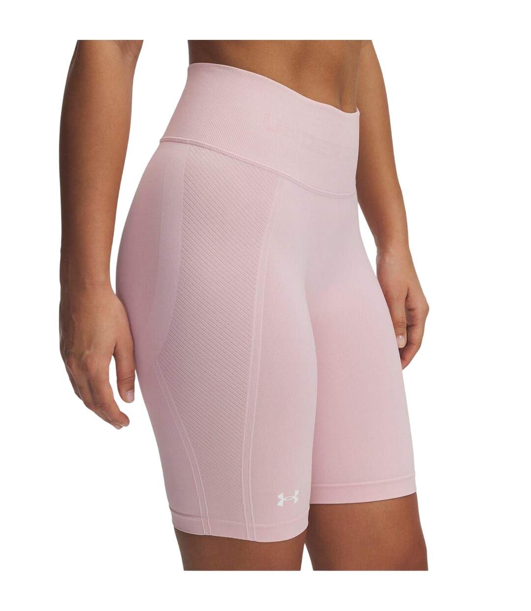 Short De Course Motif/style Sans Coutures Vanish Femme Rose Under Armour-4