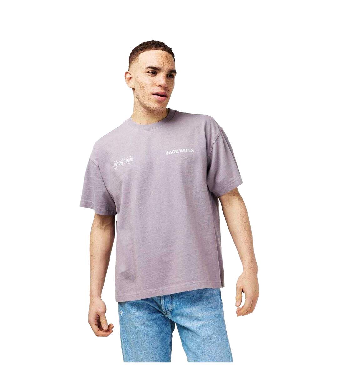 T-shirt Multi Hit Homme Lilas Foncé Jack Wills-4