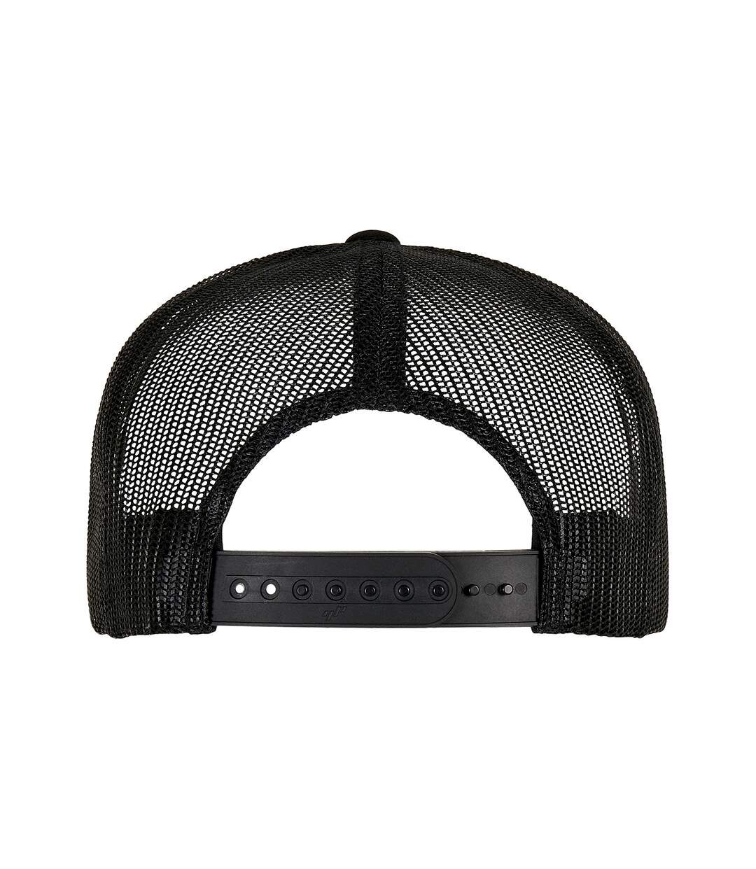 Unisex adult classic curved foam trucker cap black/white Flexfit-2