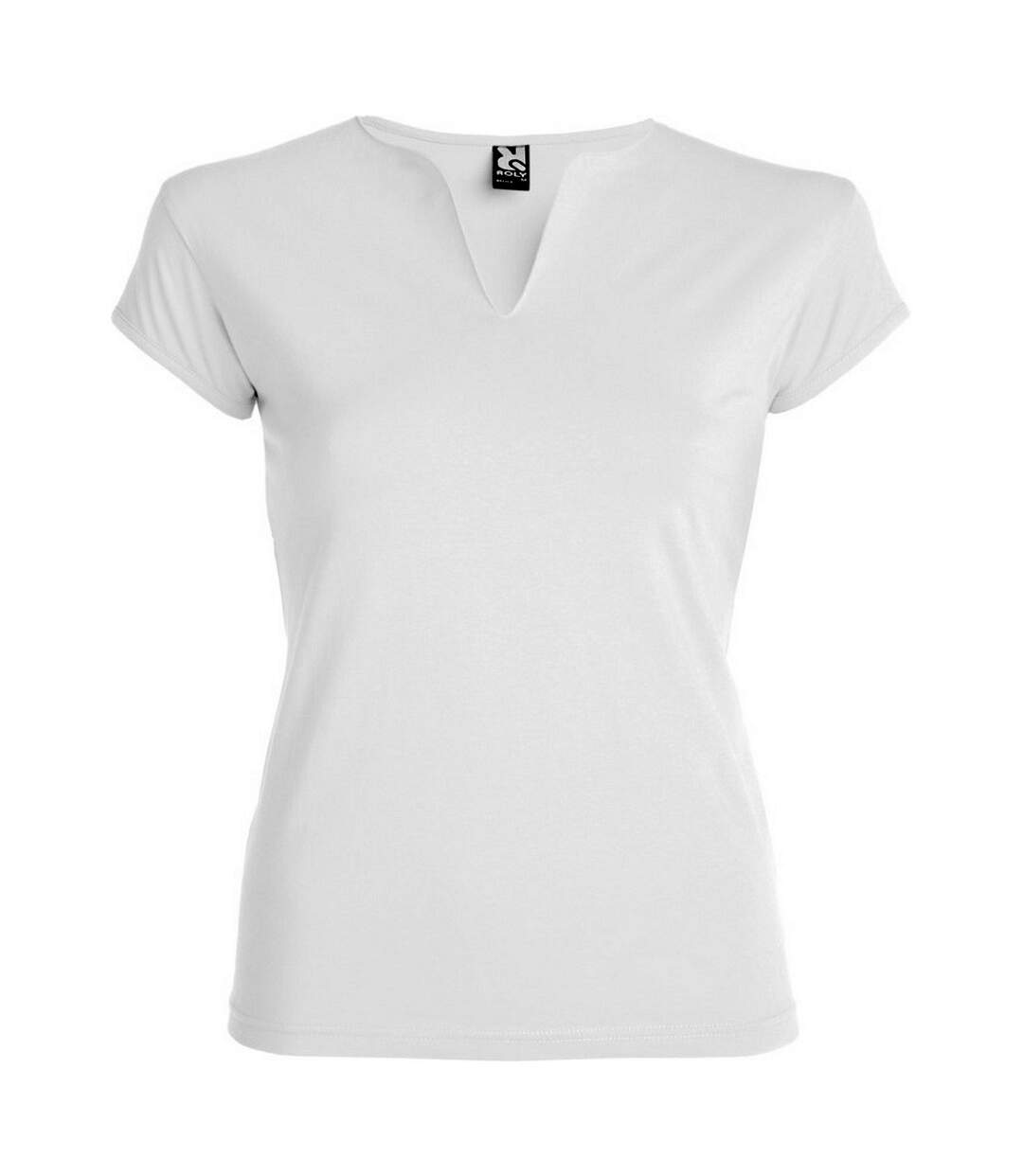 T-shirt belice femme blanc Roly