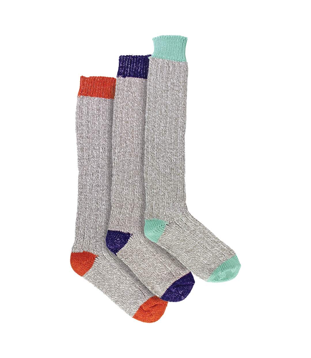 Sock Snob - 3 paires de chaussettes femme extra longues en laine douce et chaude-4