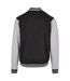 Blouson D'université Basic Homme Noir Gris Chiné Build Your Brand-2