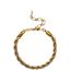 Gold Plated Rope Bracelet One Size Gold Anni Lu-1