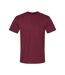 Unisex adult softstyle midweight t-shirt maroon Gildan