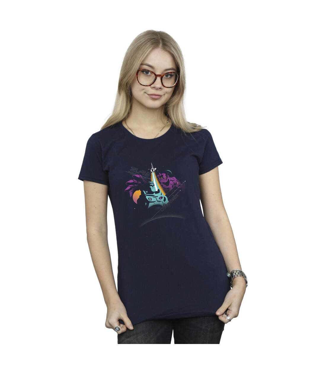 Disney T-shirt en coton Femme/Ladies Lightyear Zurg In Space (Bleu marine) - UTBI28950-2