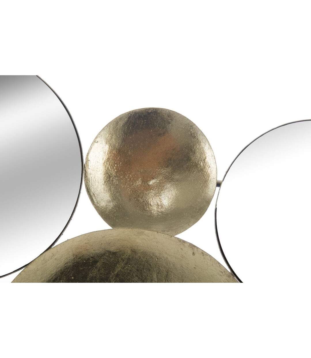 Décoration Murale en Métal Miroirs 118cm Or-2