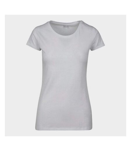 Build Your Brand Womens/Ladies Jersey T-Shirt (White) - UTRW7720